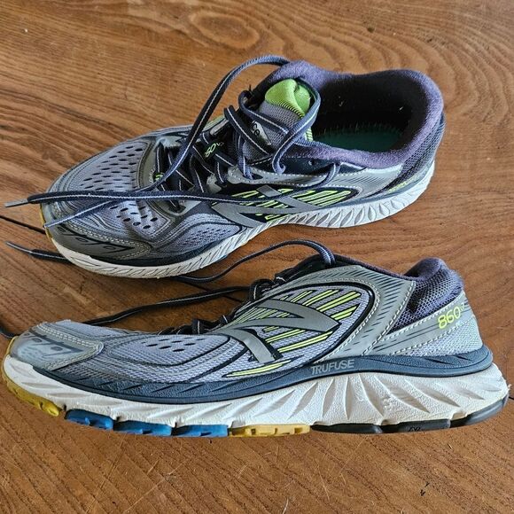 New Balance Mens Size 8.5 860v7 TruFuse Running Shoes Gray/Blue Sneakers - Picture 9 of 10